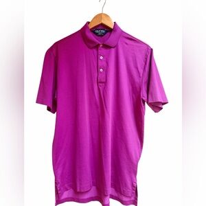 Ralph Lauren Men's Vibrant Pink Purple Polo Golf Shirt Medium